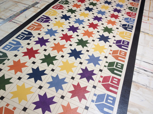 House n Star Floorcloth